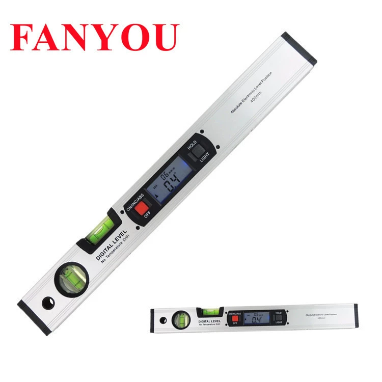 Электронный цифровой дисплей уровня из алюминиевого сплава с пузырьковым измерителем угла наклона, инклинометром, немагнитным