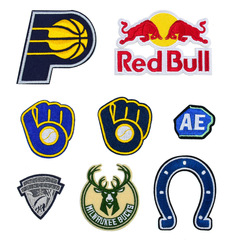 European and American fashion brand badge embroidery cloth patch clothing box packaging decoration cartoon embroidered patch small size back adhesive patch sticker