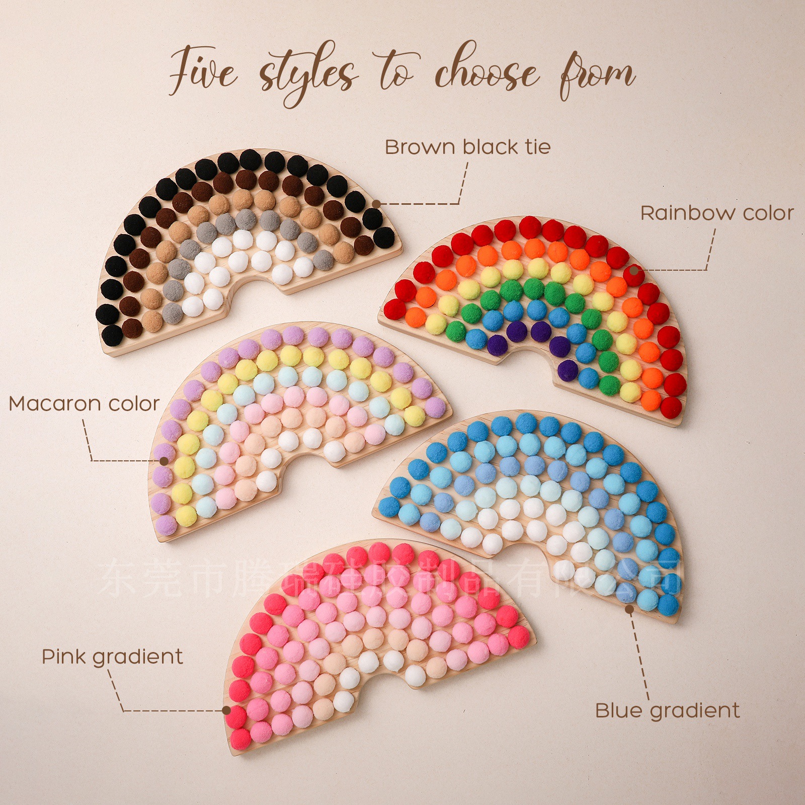 Bloques de construcción de arco iris transfronterizos clip de bola juguetes educativos de educación temprana para niños juguetes prácticos coordinación mano-ojo clip cuentas Juguetes