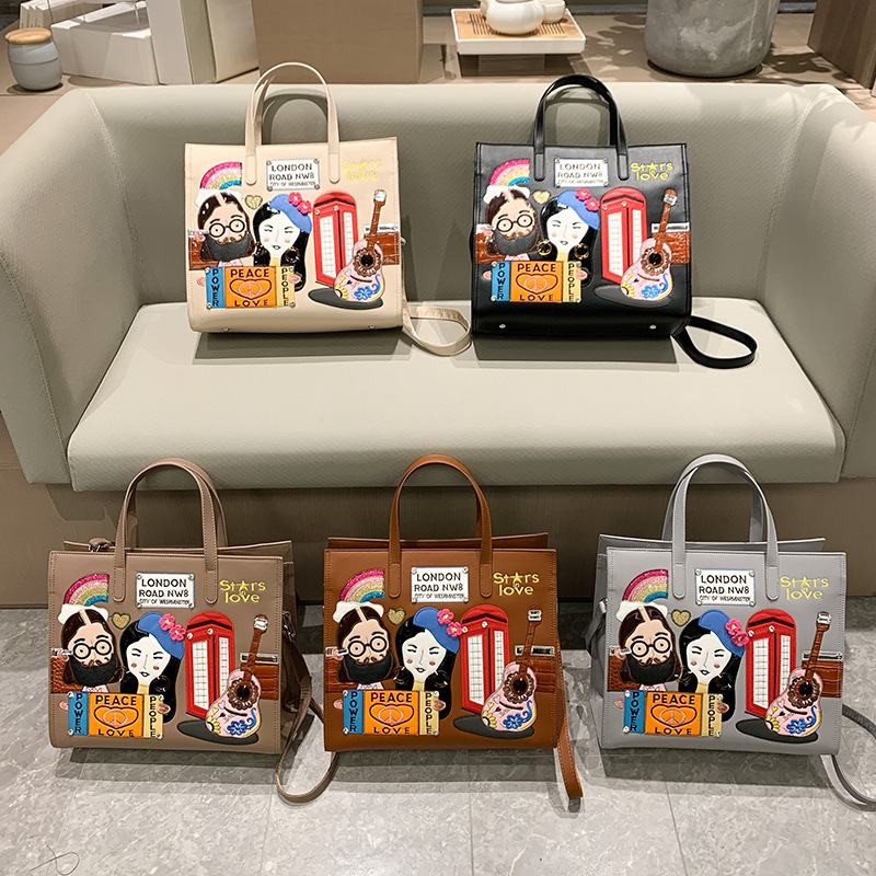 大衆が国境を越えた女性バッグをデザインした新しい布刺繍通勤バッグ欧米のレトロなシングル肩斜め掛けバッグ|undefined
