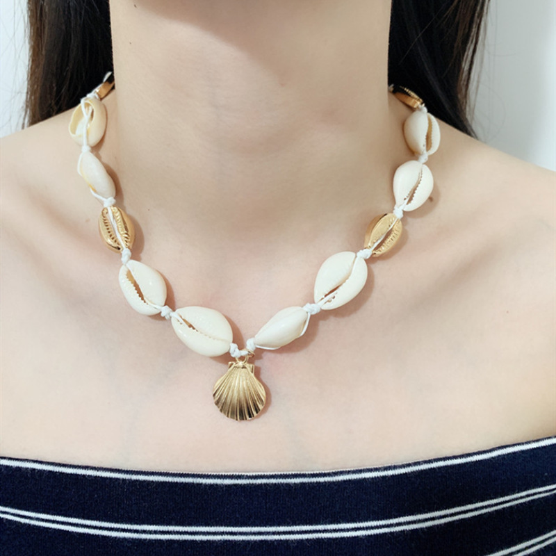 1 Piece Quantity Daily Occasion Ig Style Beach Shell Alloy Wholesale Necklace