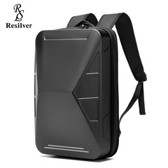 新商品男性リュックサック電気競争ビジネスハードケースリュックサック防水USB急速充電カードパソコンカバンバックパック
