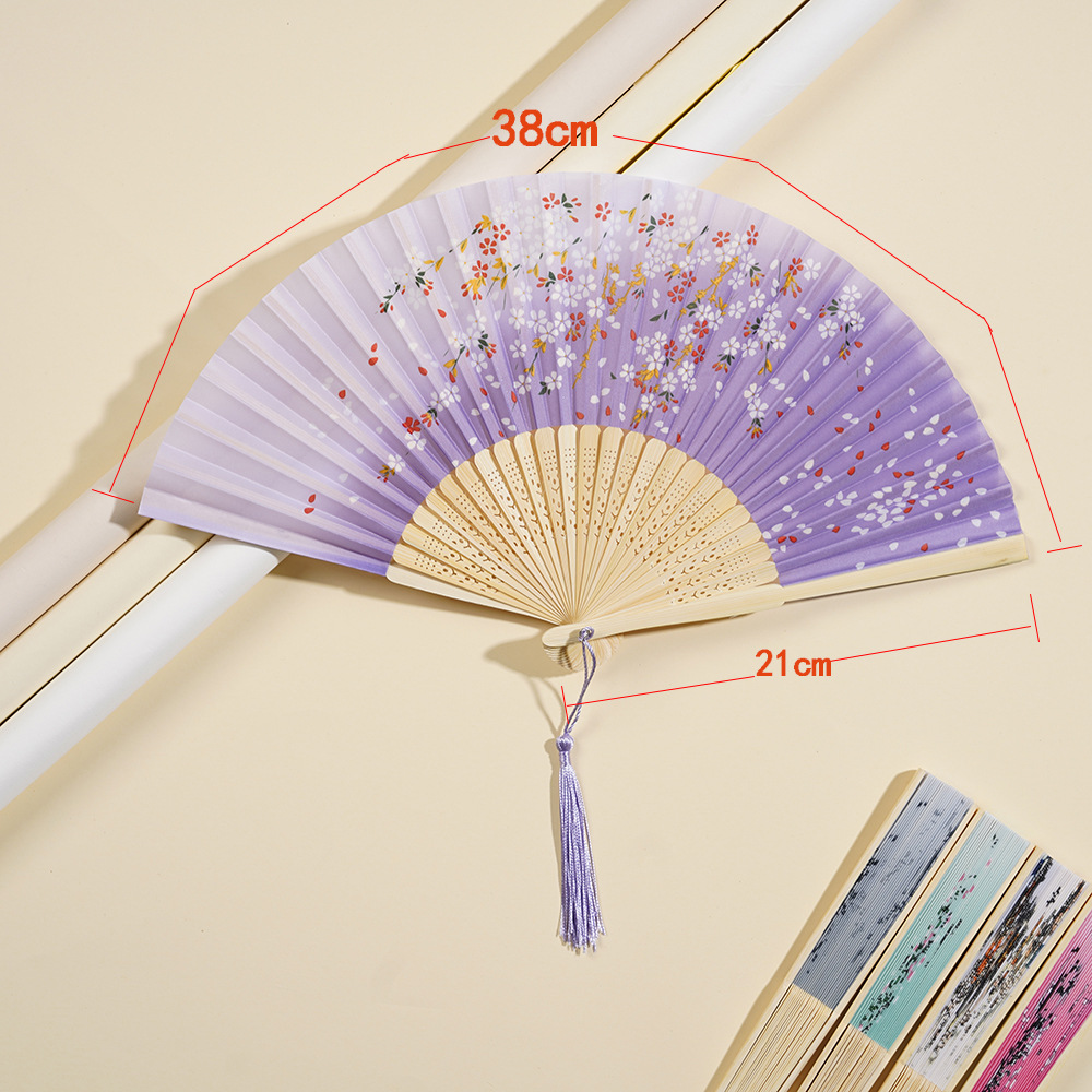 Ancient style fan, bamboo craft, summer portable fan, scenic spot commemorative fan, dance fan, folding fan, advertising fan, wholesale 