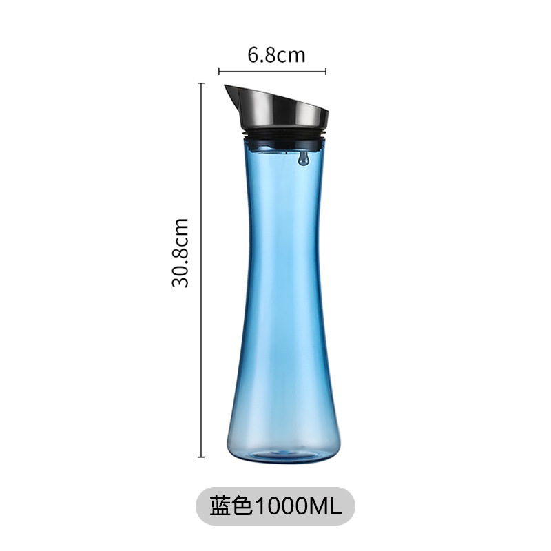 Acrílico hervidor de agua fría de gran capacidad doméstica resistente a altas temperaturas hervidor de agua fría de hotel grueso cerveza jarra jarra de jugo de bebida