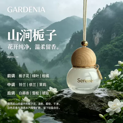 hanging diffuser bottle for: Car hanging - mountain-stream-gardenia