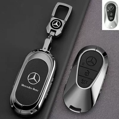 A200L Shell Glc Buckle Bag: Car key bag - leather-texture-mercedes-benz-c-class-leather-texture-piano-black-label-metal-buckle