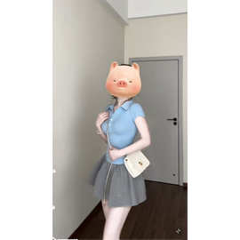 夏季穿搭酷盐系减龄网红炸街可盐可甜港风复古chic时尚两件套装女