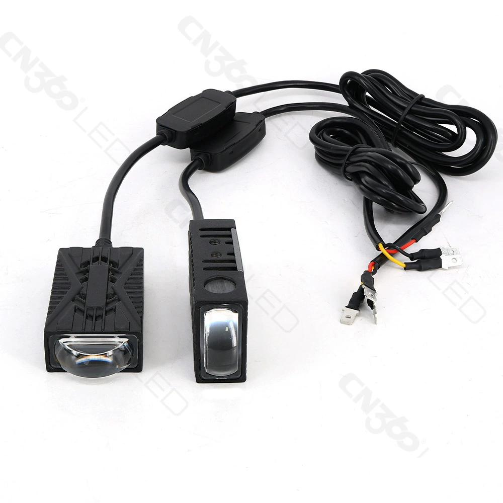Cn360 25-year new LED car mid-mesh grille light far and near integrated hidden spotlight fill light