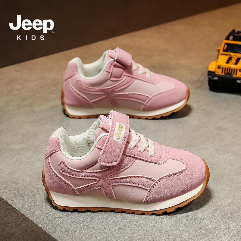 Jeep男童运动鞋2025新款轻便软底阿甘鞋儿童鞋子春秋款女童跑步鞋|undefined