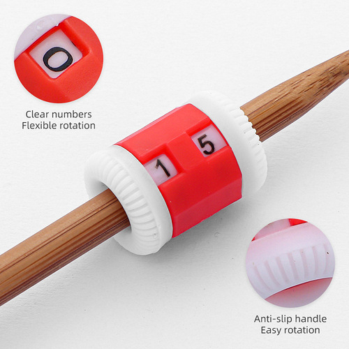 Manufacturer's needle plastic counter handmade diy sweater knitting auxiliary tool line recorder sweater needle recorder
