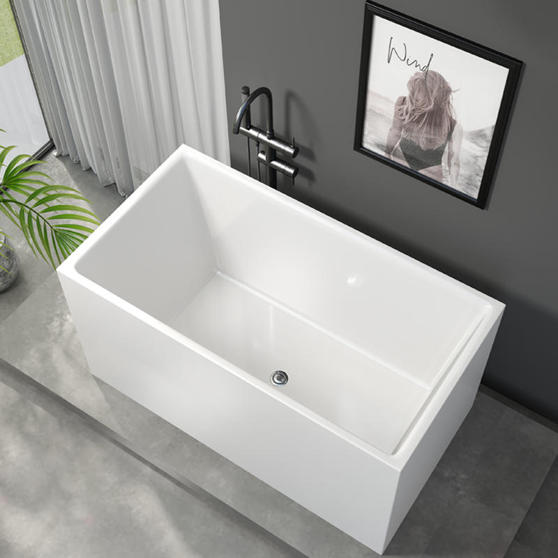 9W Installation-free Household Acrylic Japanese-style Small Apartment Deepened Seamless Bathtub Freestanding Mobile Adult Bath