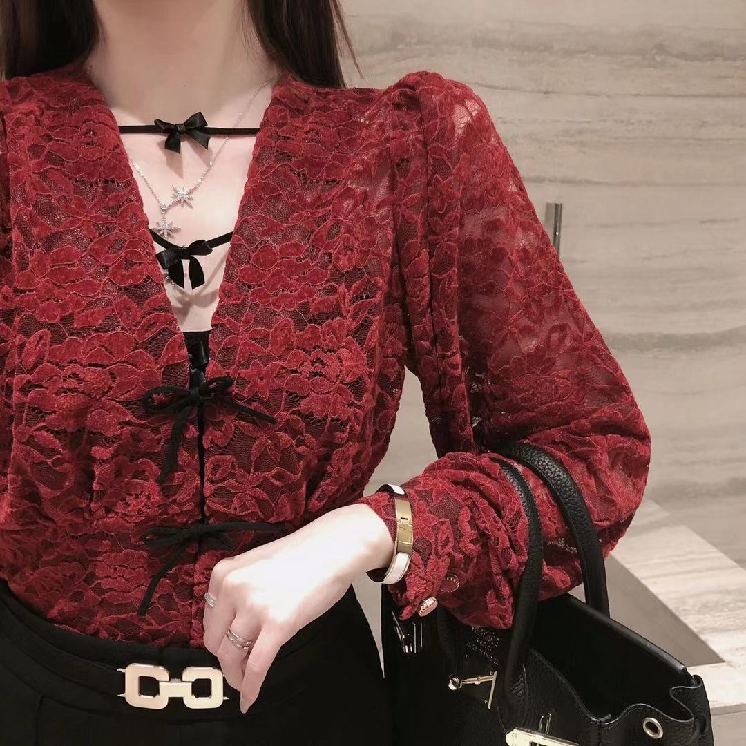 卡卡蝴蝶结大U美背裹胸