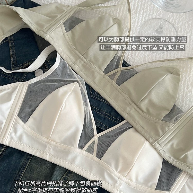 Весенняя ultra тонкая comfortable бокал, push up бюстгальтер, беспроводной бюстгальтер, французский стиль