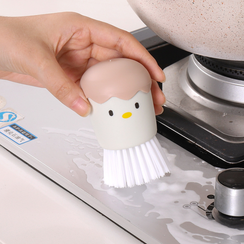 Cartoon eggshell chicken with handle PP brush decontamination pot brush countertop brush eggshell base cleaning brush dishwashing brush Cartoon eggshell chicken with handle PP brush decontamination pot brush countertop brush eggshell base cleaning brush dishwashing brush