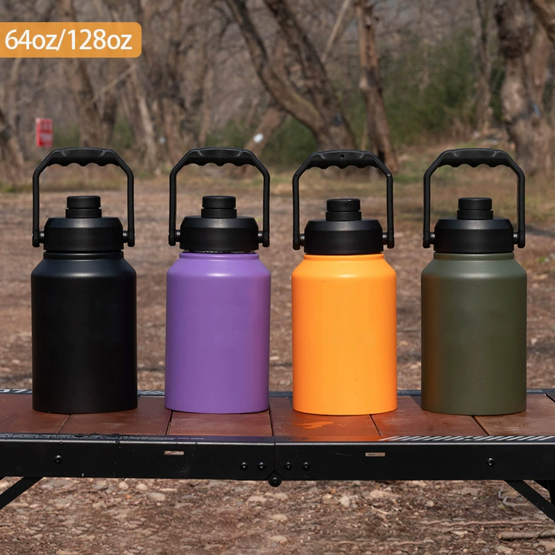 Новый космический горшок большой емкости из нержавеющей стали 64 унции термос чашка удобная ручка спортивный чайник ведро сухого льда на открытом воздухе