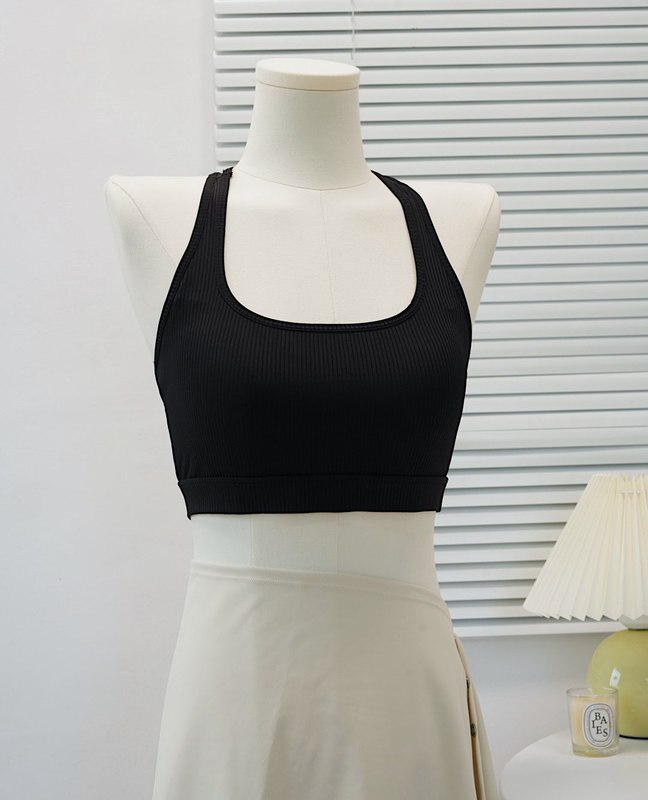 一体式胸垫运动文胸女美背瑜伽服跑步背心健身中高强度支撑内衣|undefined