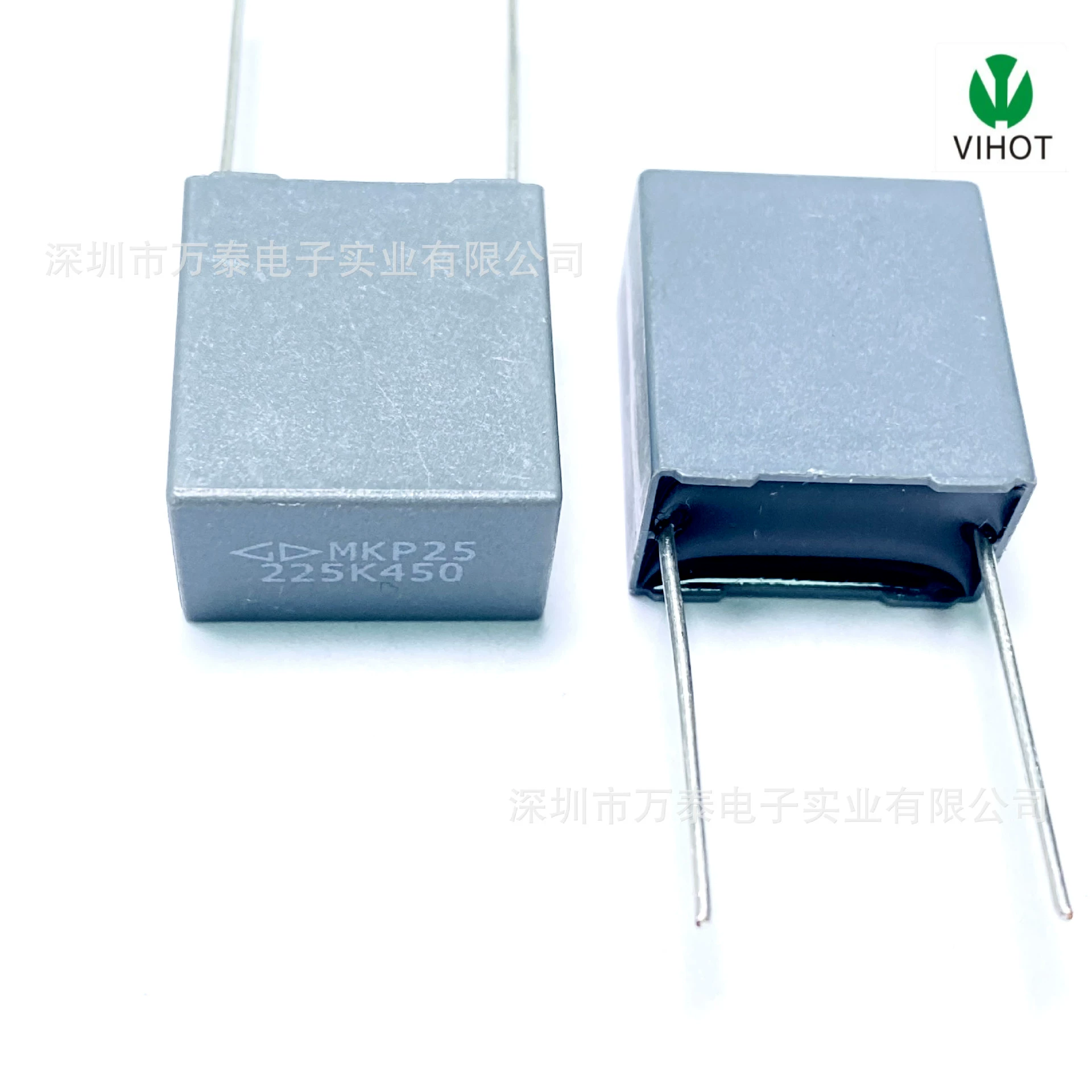 Конденсатор коррекции Фарада MKP25 450V225K 2,2 мкФ P15MM серая квадратная полипропиленовая пленка