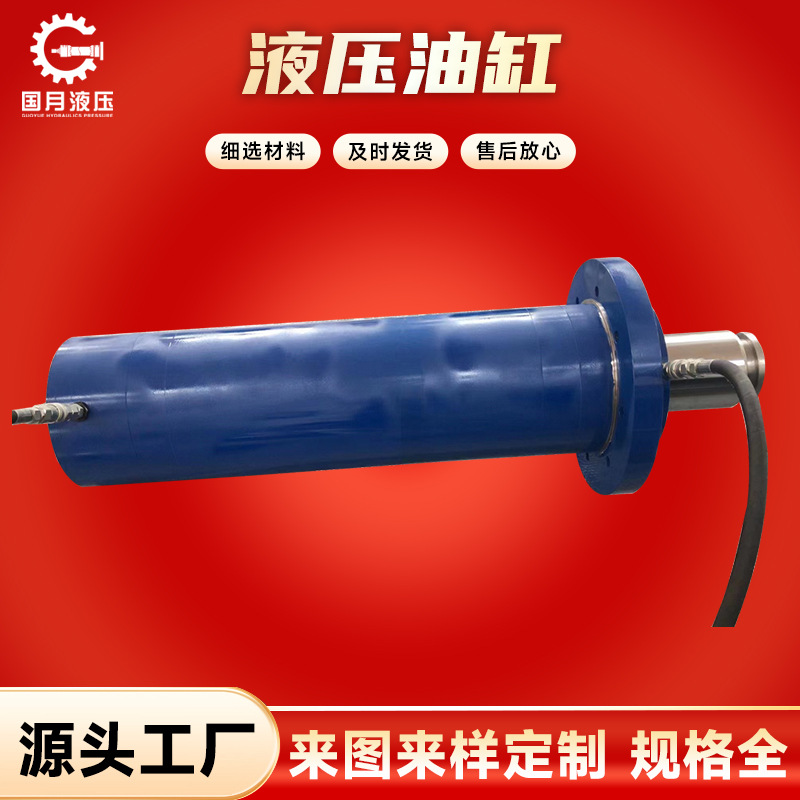 厂家专业生产重庆钛业板框压滤机主顶高压前法兰式液压油缸
