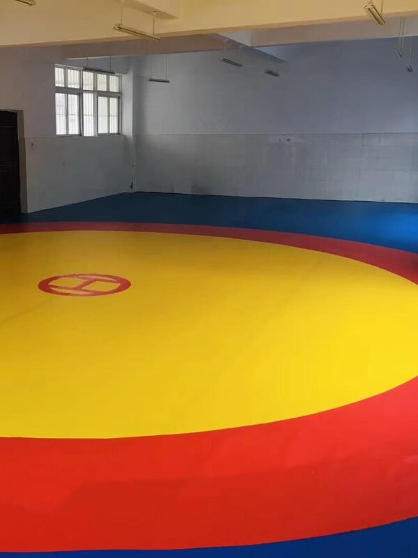 レスリングマット競技専用マット高弾性中国レスリングトレーニングマットフリースタイルレスリング競技用三色滑り止めマットカバー|undefined