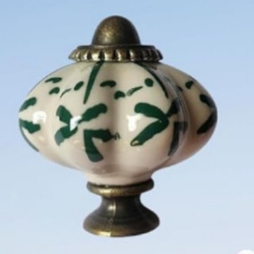 Ручка Sujir в форме тыквы белая