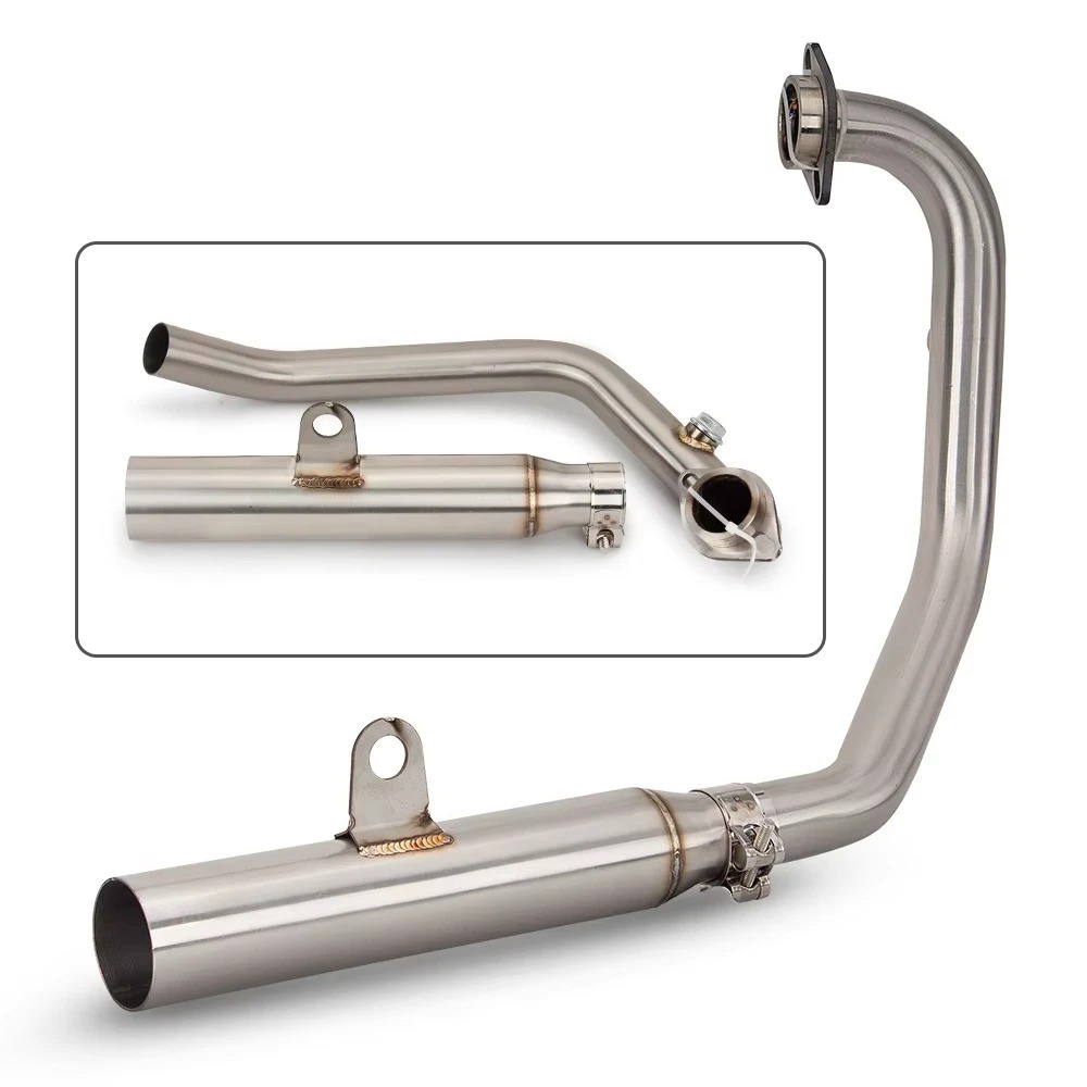 CFMoto NK250 250SR NK300 300SS modified motorcycle exhaust pipe front section stainless steel