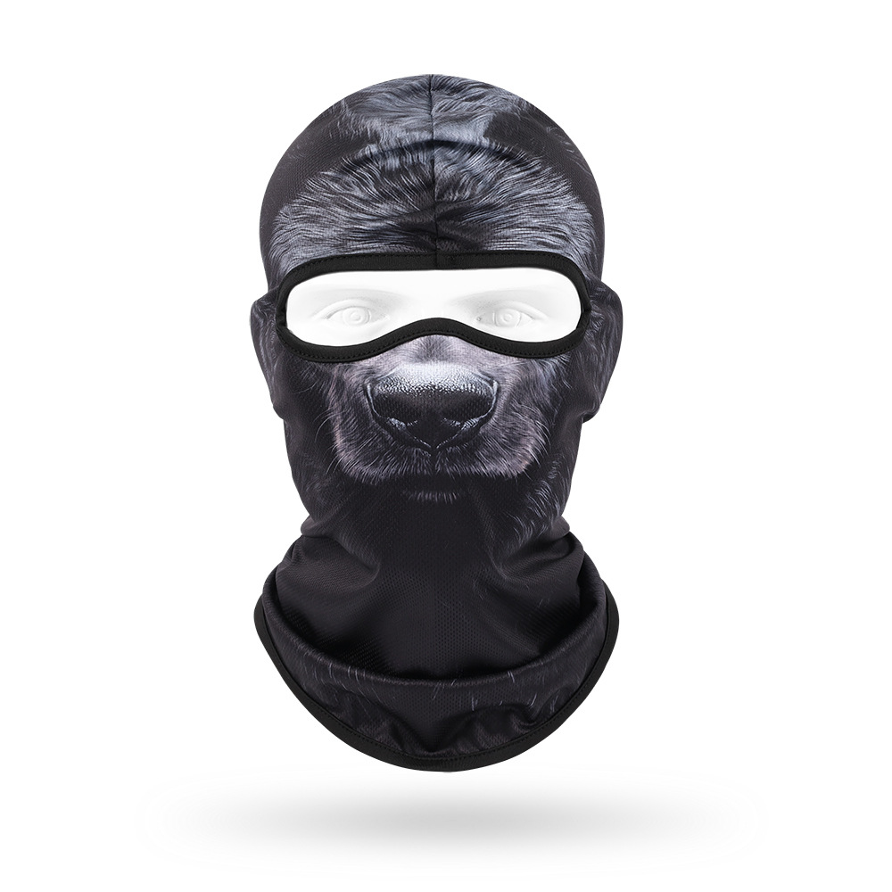 Sudor absorbente máscara transpirable de secado rápido para hombres y mujeres ciclismo al aire libre bicicleta protección solar sombrero lindo mascota sombrero animal bufanda