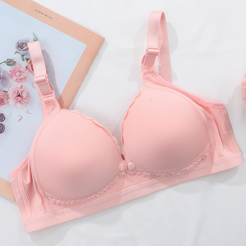 The new nursing bra pregnant women's underwear bra without steel ring prenatal postpartum feeding big size before the buckle