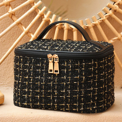 Female Wholesale New Small Chanel-style Large Capacity Ins Hand-held Toiletry Storage Bag Portable Outing High Beauty