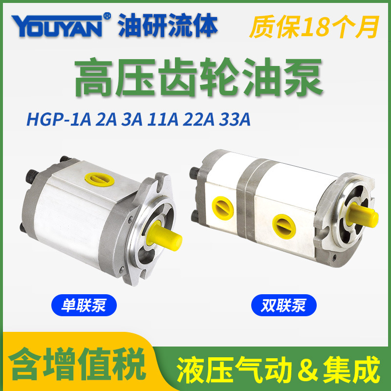 HGP-1A-F1R-X-2B-10高压齿轮泵2A 3 4 5 6 9 12液压11油泵F8R 4BJ