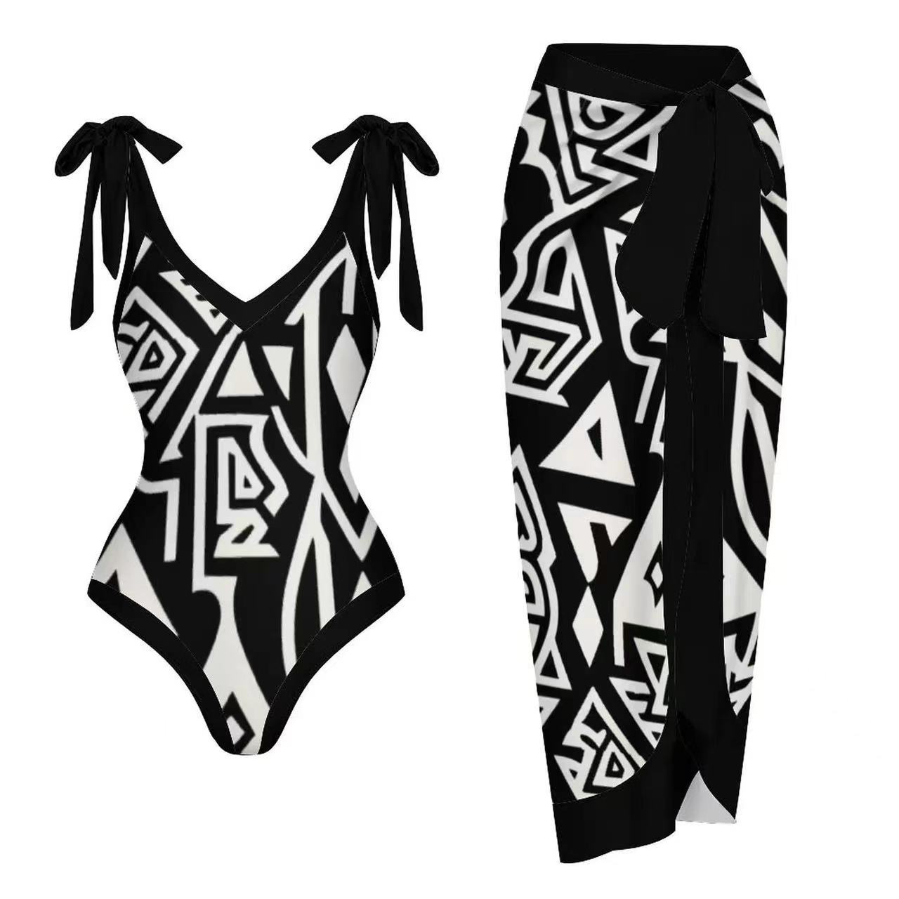 210g Weight Sleeveless Sleeve Length Nylon, Polyester Fabric Type Regular Top Length One-pieces Tops Type 2 Pieces Set Quantity Swimming Pool Occasion V Neck Neckline Slim Fit Type Printing, Solid Color Pattern Women's Gender Classic Style Style Women's Classic Style Printing Solid Color 2 Pieces Set One Piece Swimwear 5