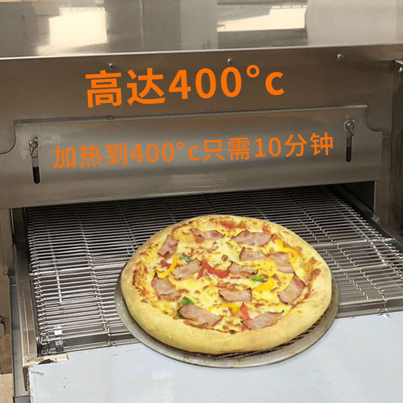 horno de pizza de cadena tipo horno de circulación de aire caliente de transmisión de orugas horno de cadena de tortilla de tasta