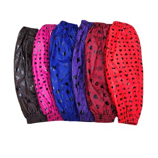 Flower leather oversleeve waterproof leather anti-fouling thermal oversleeve four-pin oversleeve labor protection oversleeve leather adult sleeve factory supply