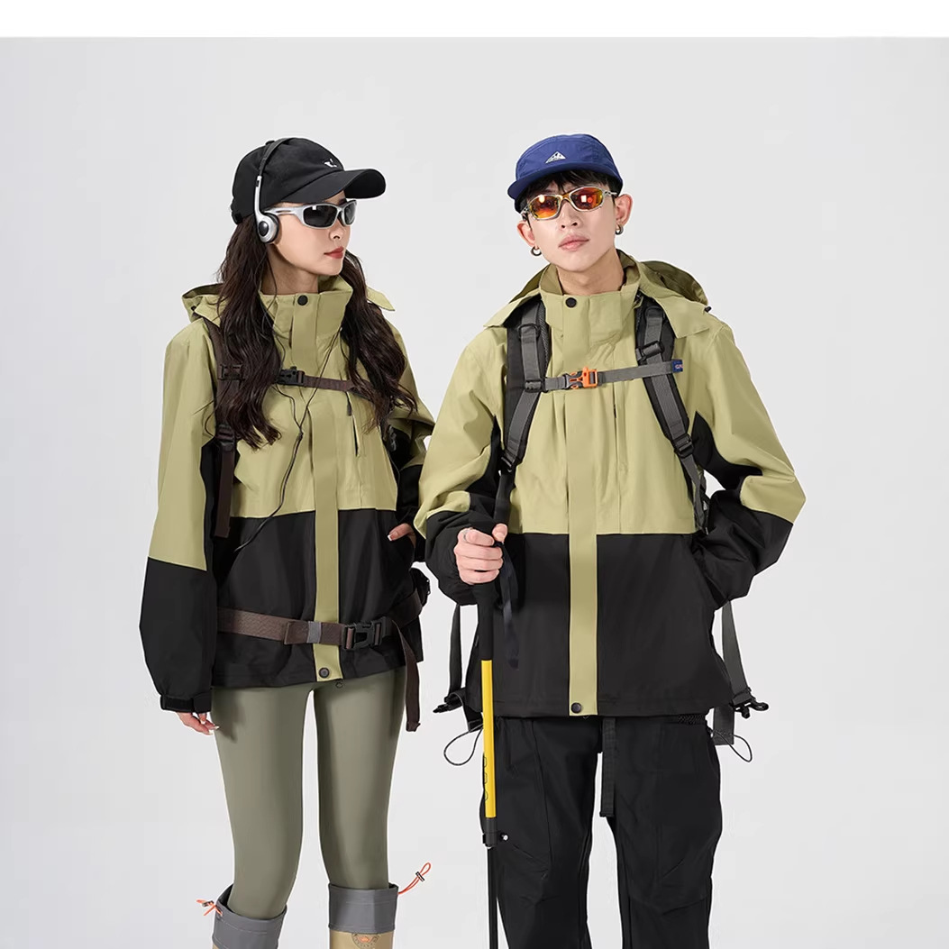 New couple style spring jacket, windproof, waterproof, outdoor, trendy outerwear