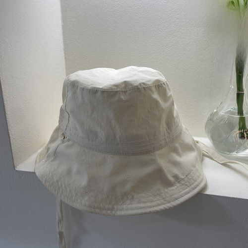 THE HAT Korea Dongdaemun Agent Purchase Summer Foldable Windproof Rope Wide Brim Sunshade Sunscreen Fisherman Hat 