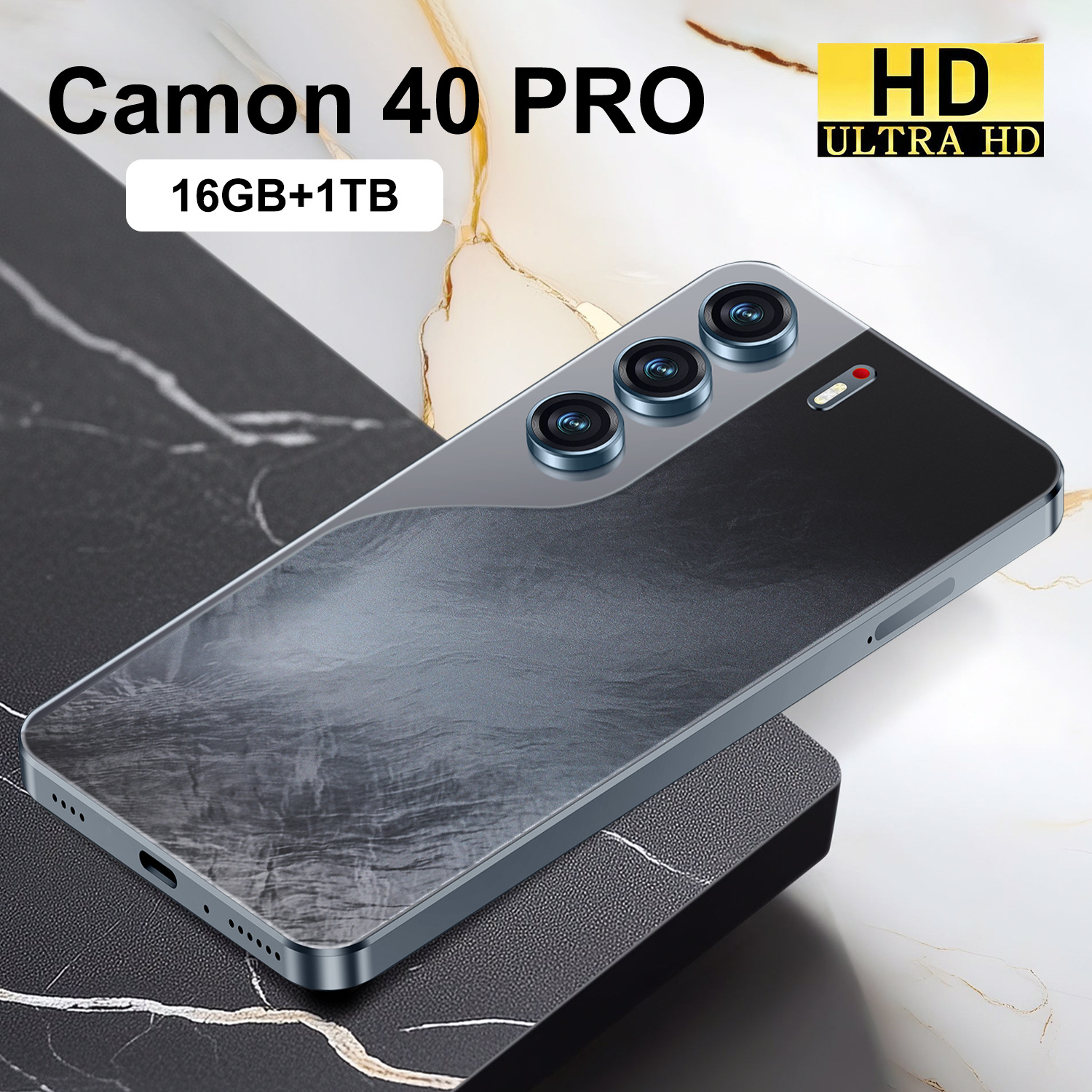 Transfronterizo Camon40 Pro Android 16 + 1T Smartphone 7.3 Pantalla grande Fabricante fuente Aliexpress OZON