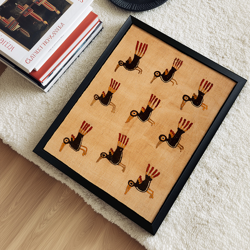 【九喜】中古风设计师软装创意挂画开运新居礼物客厅玄关书房挂画|undefined