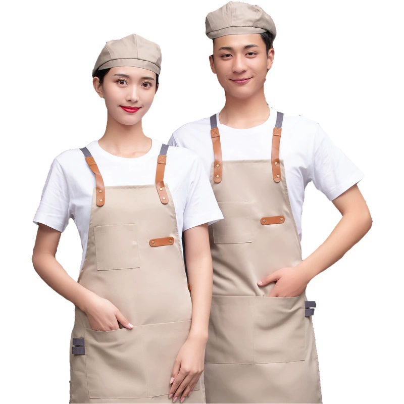 Фартук холст джинсовая печать логотипа выпечка Кофе Молоко чай цветы отель супермаркет живопись мужчины и женщины оптом