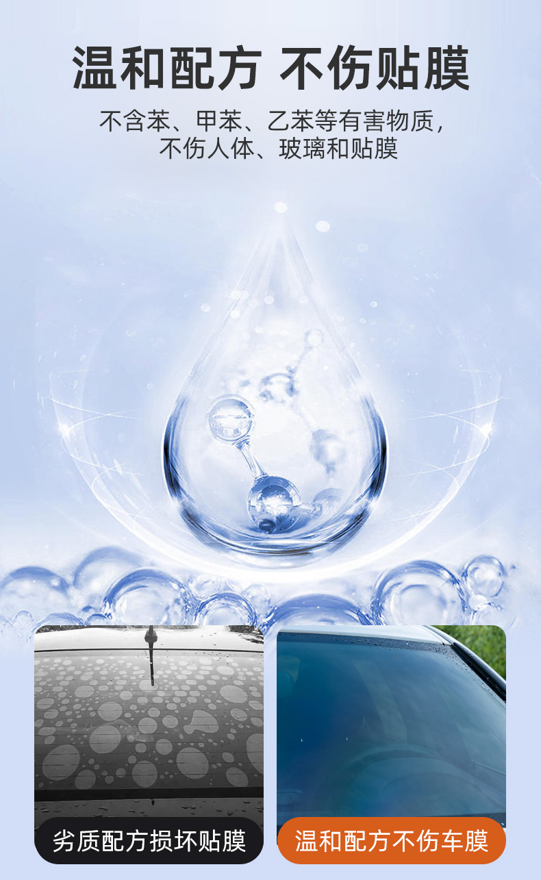 Glass anti-fogging agent rearview mirror rainproof mirror artifact oil film cleaning rainy film waterproof water drive car