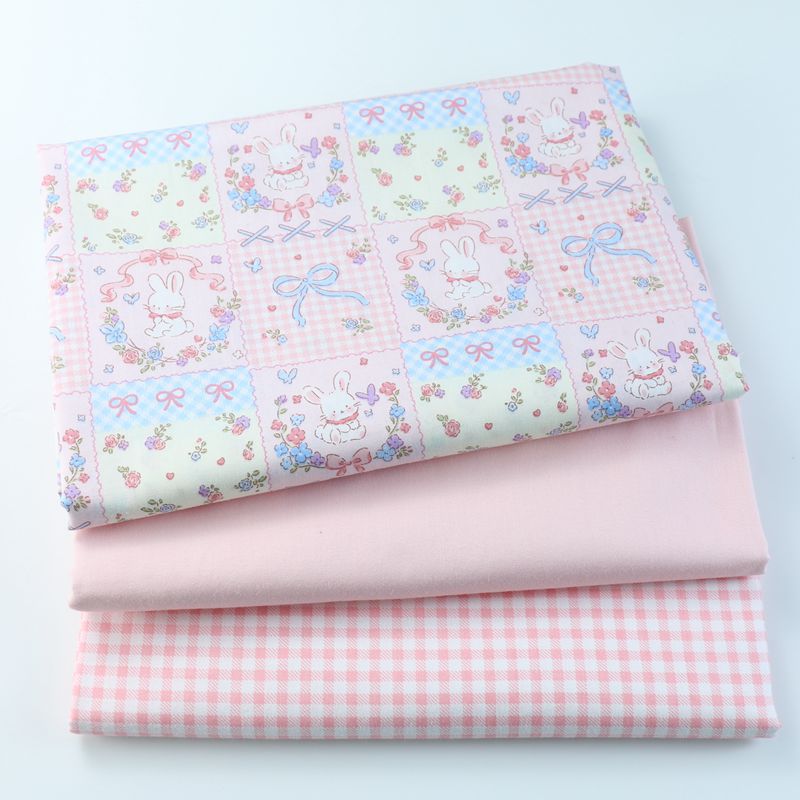 Fuchsia cartoon cloth with bow for kindergarten