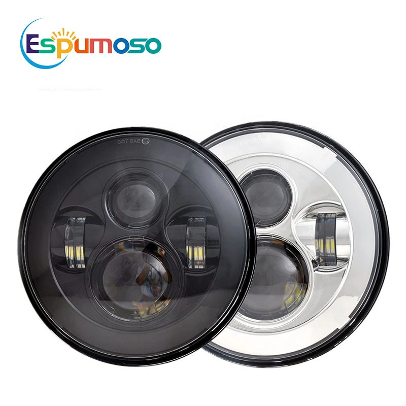 Водительское и мотоциклом модифицированное Wrangler 7-дюймов ангел глаз LED75W большой головной свет рабочий свет ночное видение передний свет