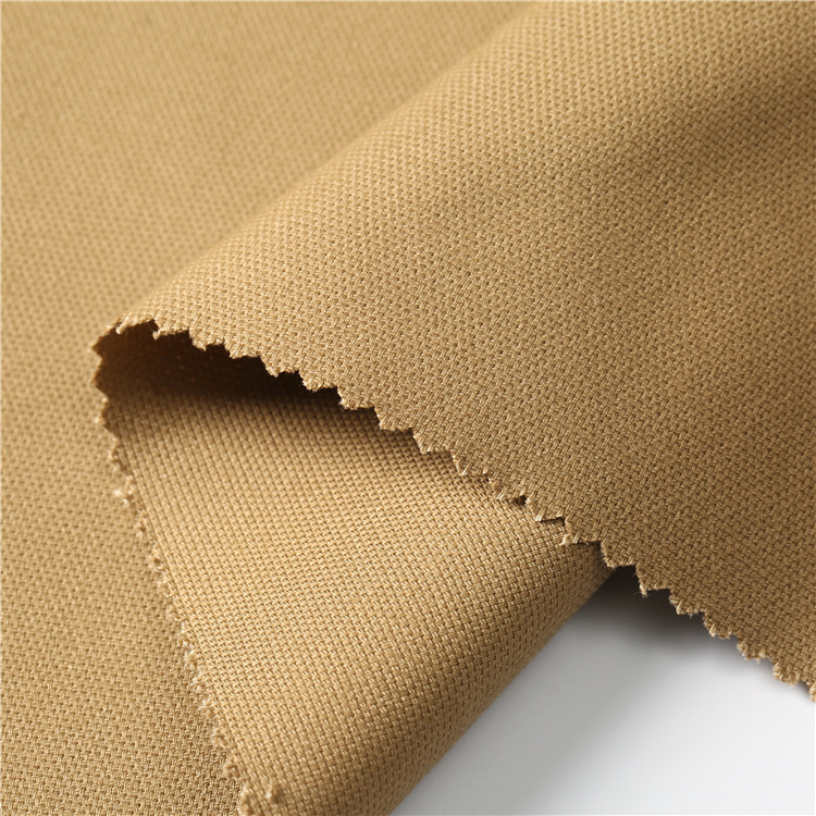 Nuevo algodón spandex tela de mezcla cómodo algodón spandex tela de tela de doble trama chaqueta camisa spandex