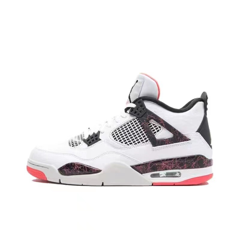 純正オリジナル AJ4 バスケットボールシューズ 電動スポーツシューズ ホワイトセメント ミッドナイトオーリー 男女カップル スポーツトレンド|undefined