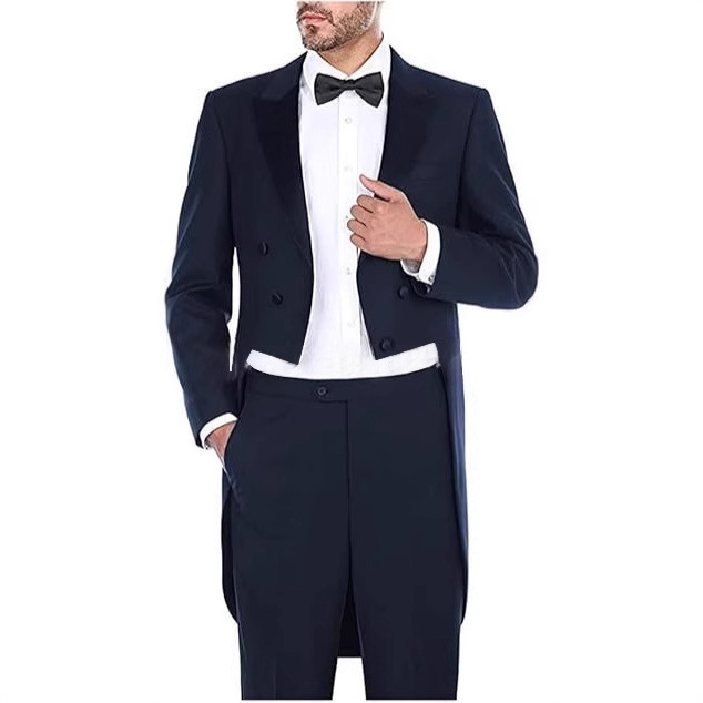 New Men's Tuxedo Two-Piece High-End Stage Performance Clothing Music Conductor Host Dress Summer