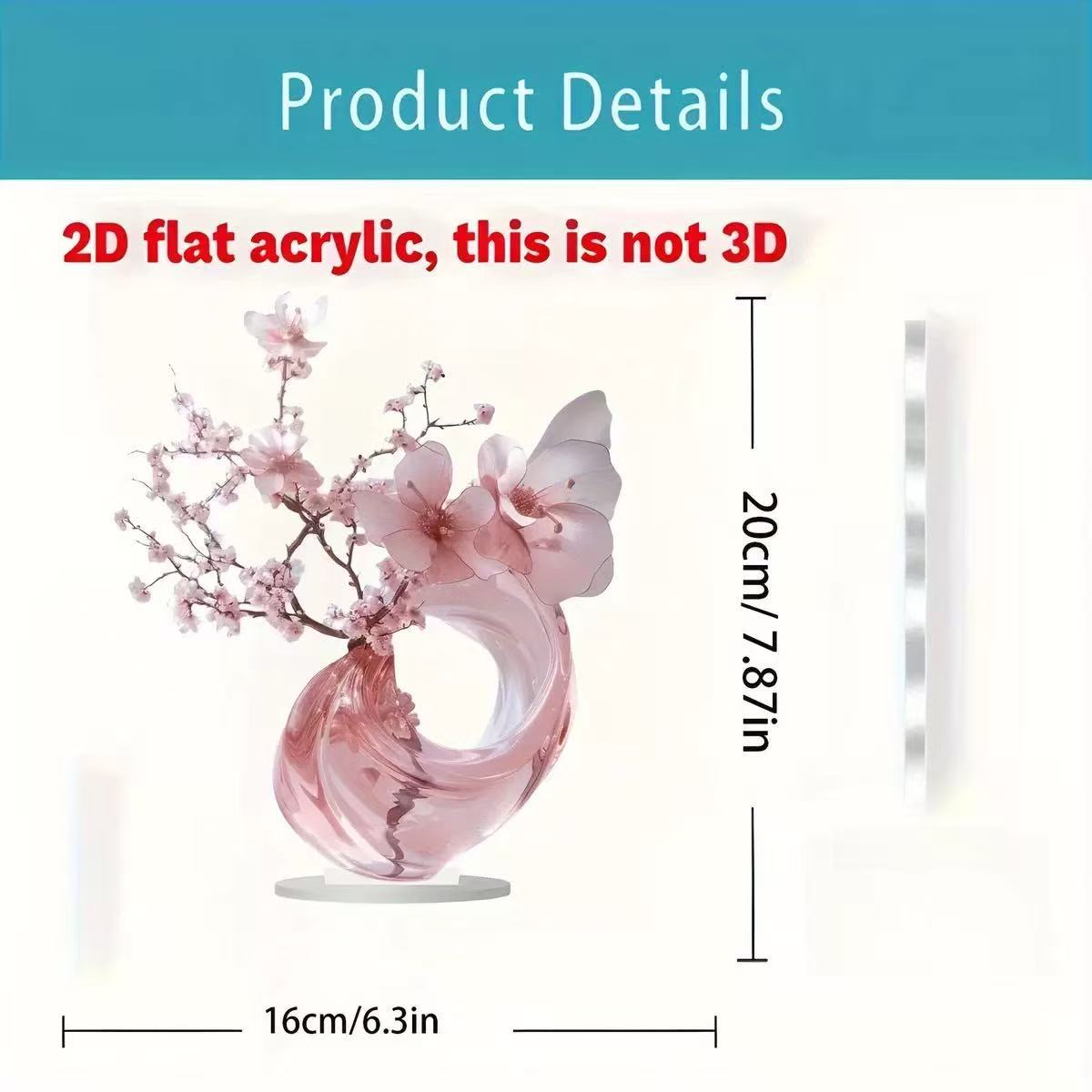 Colgante lujoso transfronterizo acrílico plano temático rosa decoración de entrada de la sala de estar ideal para las vacaciones