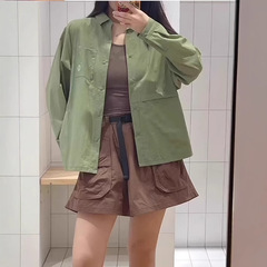 2025年夏新品素家户外徒步露营防泼水轻量长袖衬衫女A0251BL03