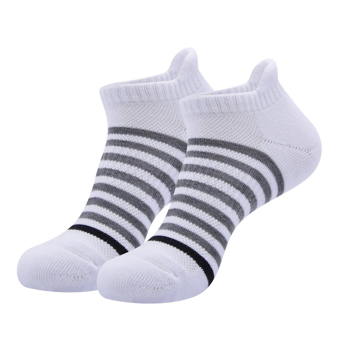 Calcetines deportivos transfronterizos al aire libre Calcetines de tubo corto con fondo de toalla gruesa Calcetines de felpa transpirables de malla que absorben el sudor