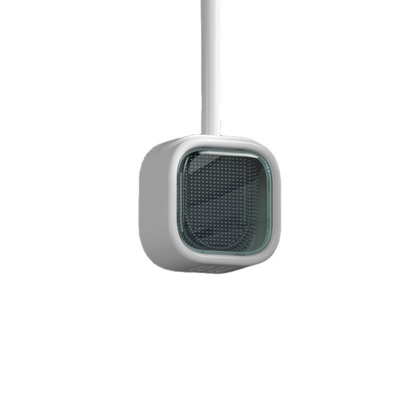 cepillo de inodoro sin esquina muerta, conjunto de cepillo de inodoro montado en la pared, cepillo de inodoro de silicona limpio