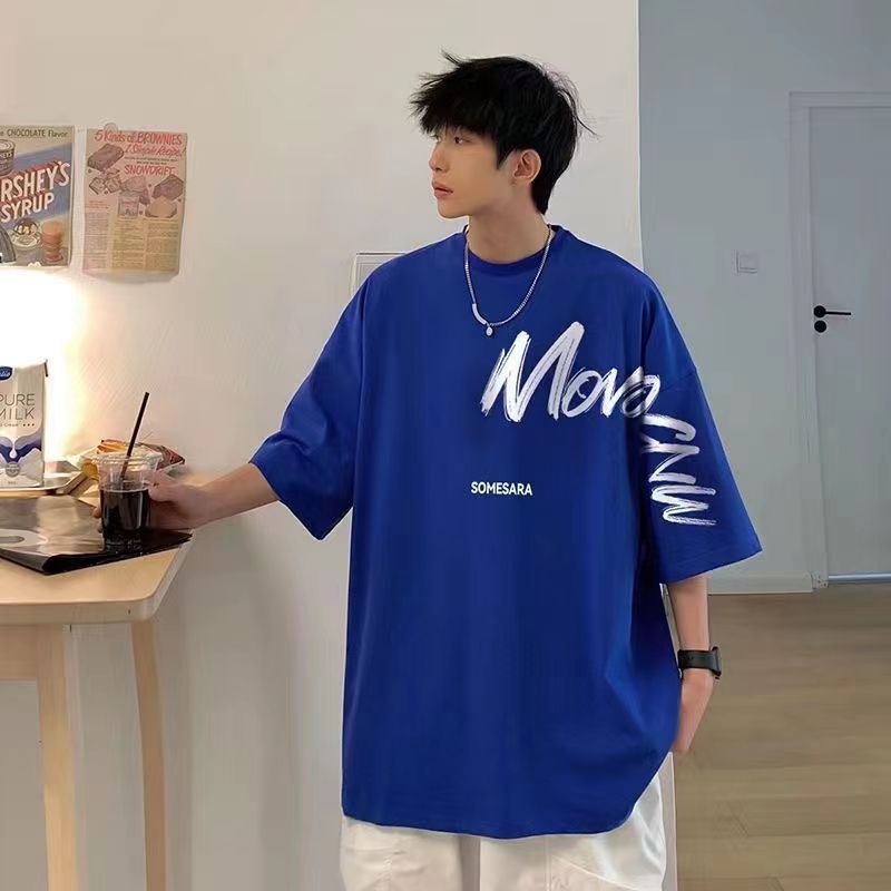 Klein Blue T-Shirt Men's New Short-Sleeved 2025 Summer Thin Ins Versatile Trendyy Loose Large Size Half-Sleeved Top