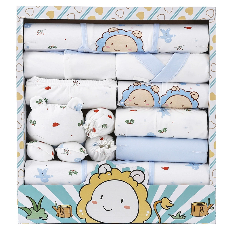 Overall for new born for baby, cotton demi-season set, children's gift box, Birthday gift