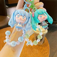 创意卡通美少女初音未来手机挂件可爱书包挂饰汽车钥匙扣圈娃娃机